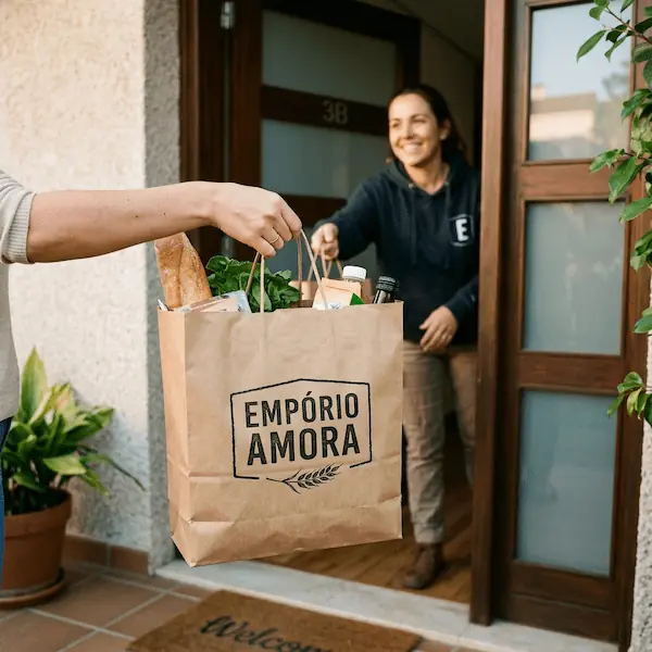 Entregas rápidas e em todas as regiões, Produtos com qualidade em enbalagens premium e selados, Empório Amora